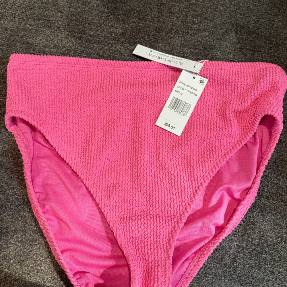 NWT* Pucker Up Two Piece Swim women size 12 Bottom 38 D Top